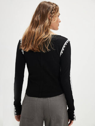 Free People Lost Love Top - Black