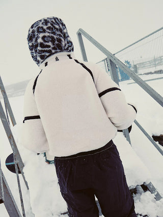 Free People Mountain High Half Zip Pullover - White Combo