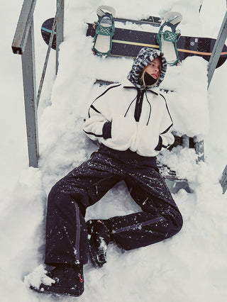 Free People Mountain High Half Zip Pullover - White Combo