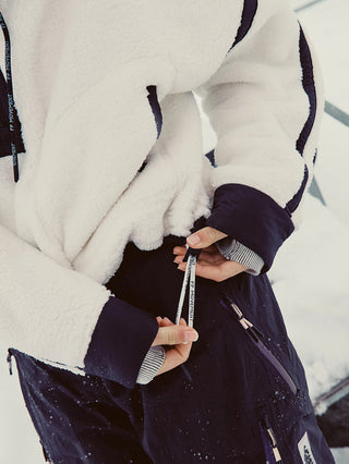 Free People Mountain High Half Zip Pullover - White Combo