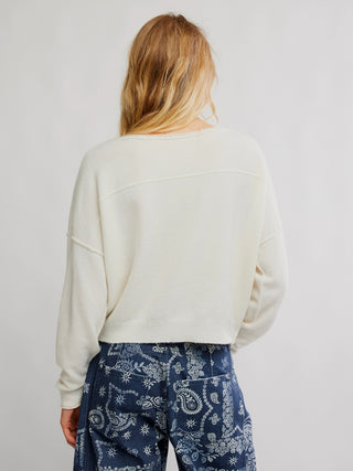 Free People See Me Pullover - White Combo