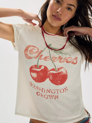 Free People We The Free Nova Graphic Tee - Cherry