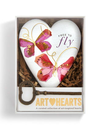 Free To Fly Butterfly Art Heart