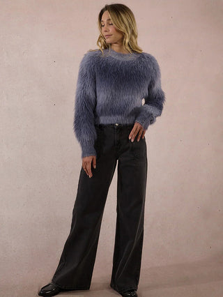 Fuzzy Sweater - Grey