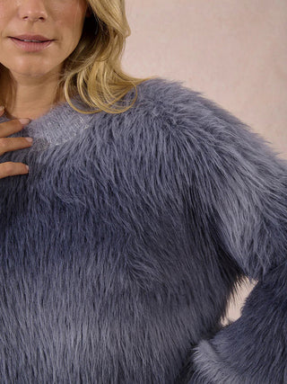 Fuzzy Sweater - Grey