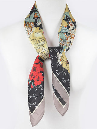 Garden Party Bandana Scarf - Black