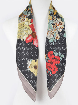 Garden Party Bandana Scarf - Black
