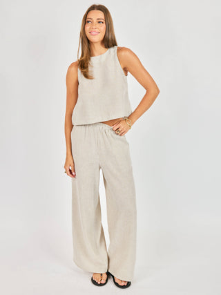 Garden Sun Striped Tank - Taupe