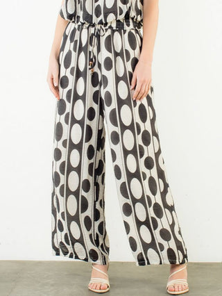 Studio Edit Dot Pants - Black/White