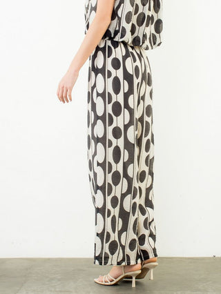 Studio Edit Dot Pants - Black/White