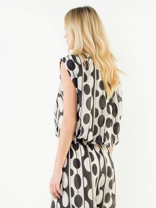 Studio Edit Dot Top - Black/White