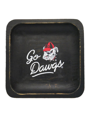 Georgia Spirit Wood Trinket Tray - Black