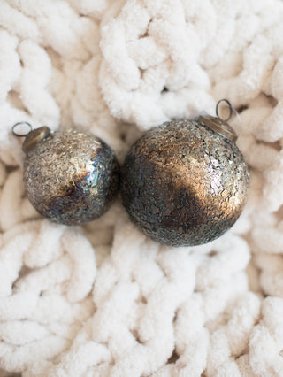 put this textured gold mosaic ornament on your christmas tree as holiday home decor or gift as a stocking stuffer