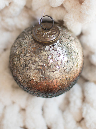 Glass Ball Ornament Two Toned