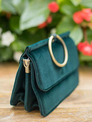 Grab and Go Bag - Deep Emerald Velvet