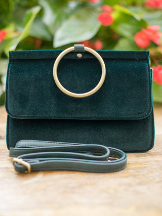 Grab and Go Bag - Deep Emerald Velvet