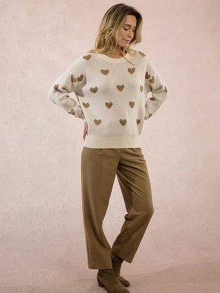 Heart Sweater - Off White