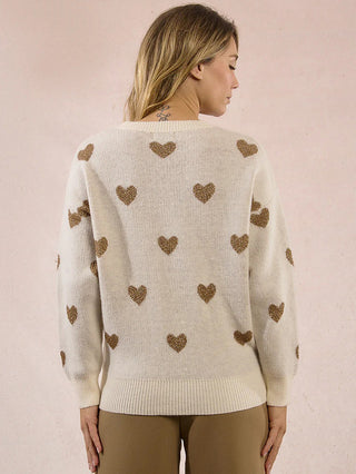 Heart Sweater - Off White