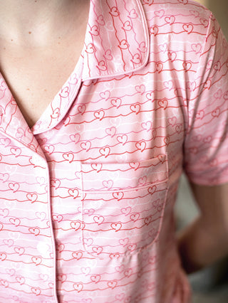 Heartstrings Pink Sleep Shirt