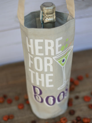 Spooky Wine Bag - Here for the Boos