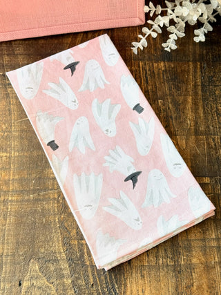 Hey Ghouls Towel - Pink