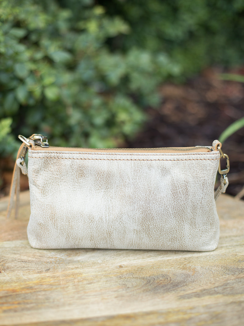 HOBO Darcy Crossbody Bag Goldleaf Metallic Leather All