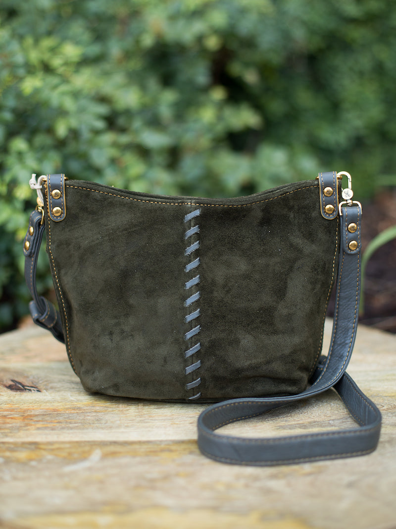 Leather Cross Body Suede Bag