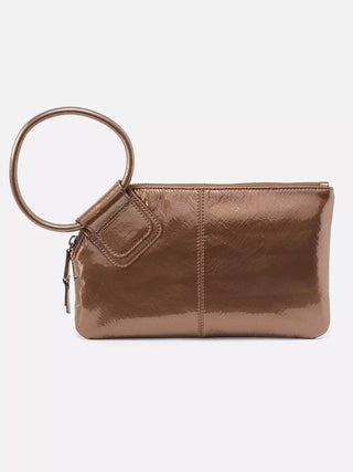 HOBO Sable Wristlet - Metallic Bronze Leather