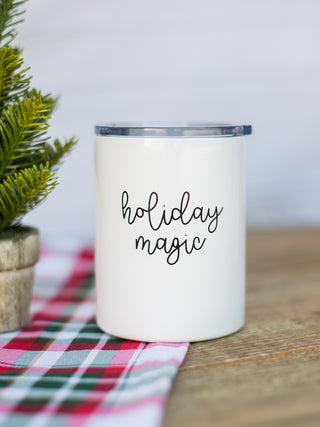 Holiday Stainless Steel Short Tumbler