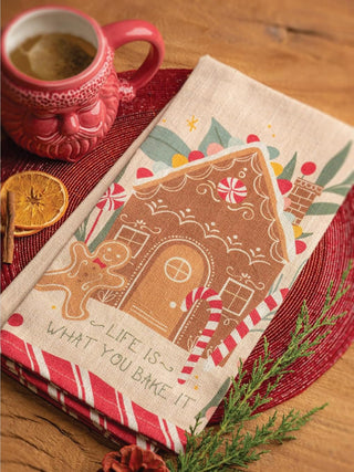 Holiday Tea Towel - Gingerbread