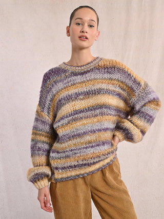 Honey Violet Knit Sweater - Mauve