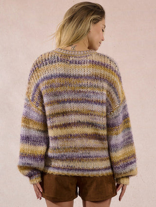 Honey Violet Knit Sweater - Mauve