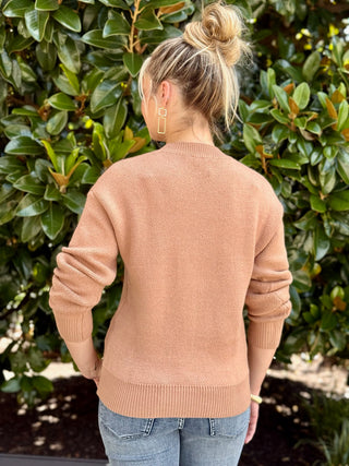 Star Rider Horse Sweater - Camel