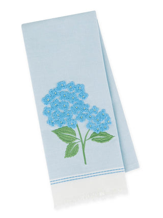 Hydrangea Bloom Embellished Towel
