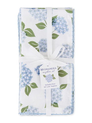 Hydrangea Bloom Napkin Set of 4