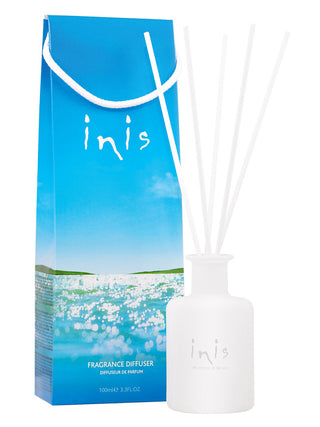 inis fragrance diffuser in frosted white glass 