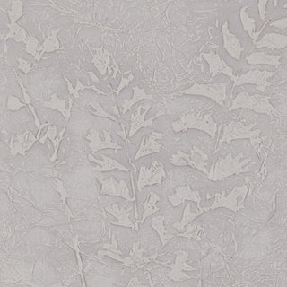 Ivory Foliage - White Foliage Canvas Art with White Frame