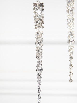Crystal Jewel Icicle Ornament - Silver