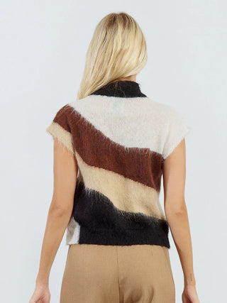 Molly Bracken Brushed Sweater - Black Multi