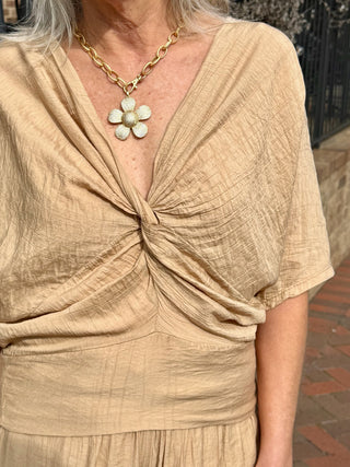The Florence Front Twist Blouse