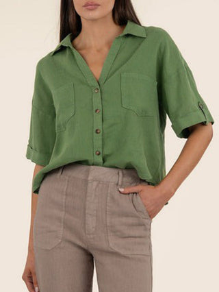 Kut from the Kloth Breland Top - Green
