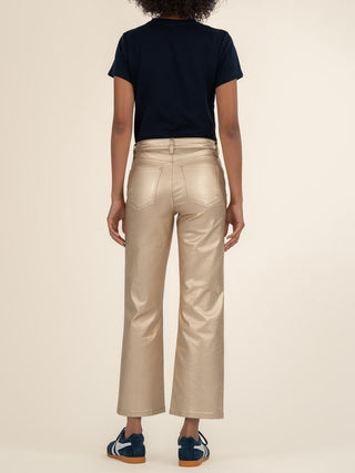 Kut from the Kloth Charlotte Coated Denim - Gold