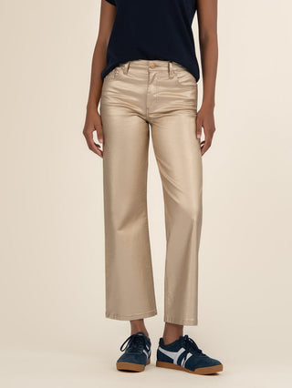 Kut from the Kloth Charlotte Coated Denim - Gold