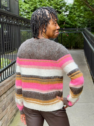 Kut from the Kloth Elvira Sweater - Brown/Pink