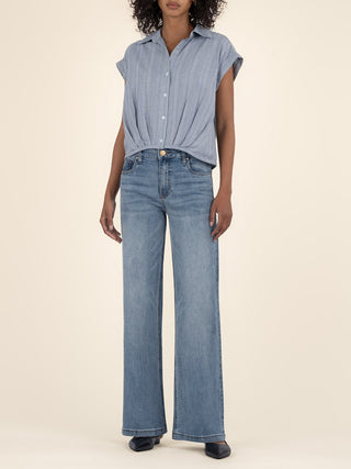 Kut from the Kloth Gaia Top - Grey