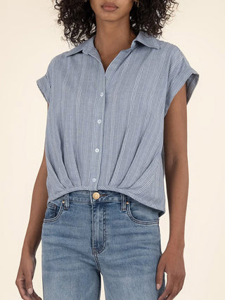 Kut from the Kloth Gaia Top - Grey