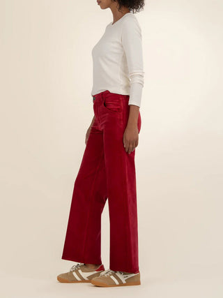 Kut from the Kloth Jean Velveteen Pants - Red