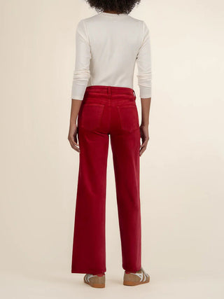 Kut from the Kloth Jean Velveteen Pants - Red