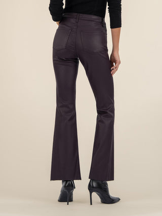 Kut from the Kloth Stella High Rise Flare Denim - Sangria