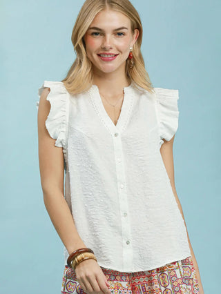 Lace & Light Top - Off White